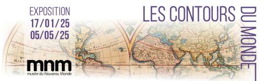 Affiche contours du monde