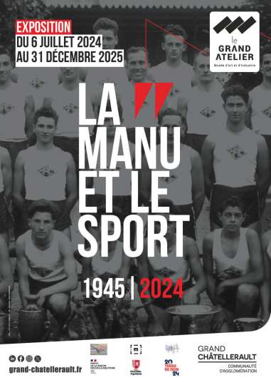 Affiche de l'exposition La Manu et le Sport (c) Grand Châtellerault - communication