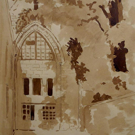 Ancienne chapelle des Cordeliers par Duvau (détail)