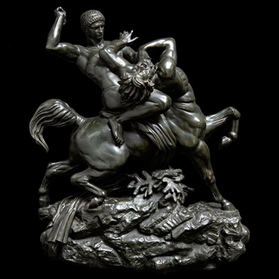 Thésée combattant le centaure Biénor