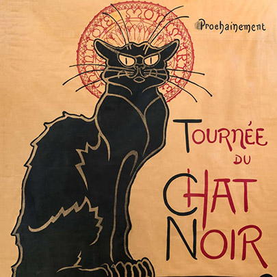 Affiche “Tournée du Chat Noir” par Théophile-Alexandre Steinlen.