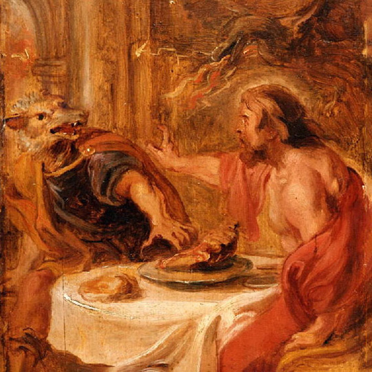 Lycaon changé en loup, Rubens n° d'inv. 166  (coll. musée Hèbre de Rochefort)